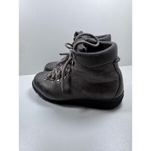 Zamberlan Hiking Boots Vintage Gray Olive Men's 7.5 Mountaineering Italy